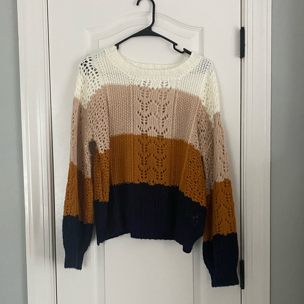 multi colored sweater